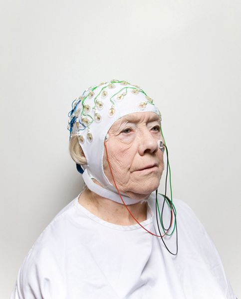 Woman with Wire Cap 1